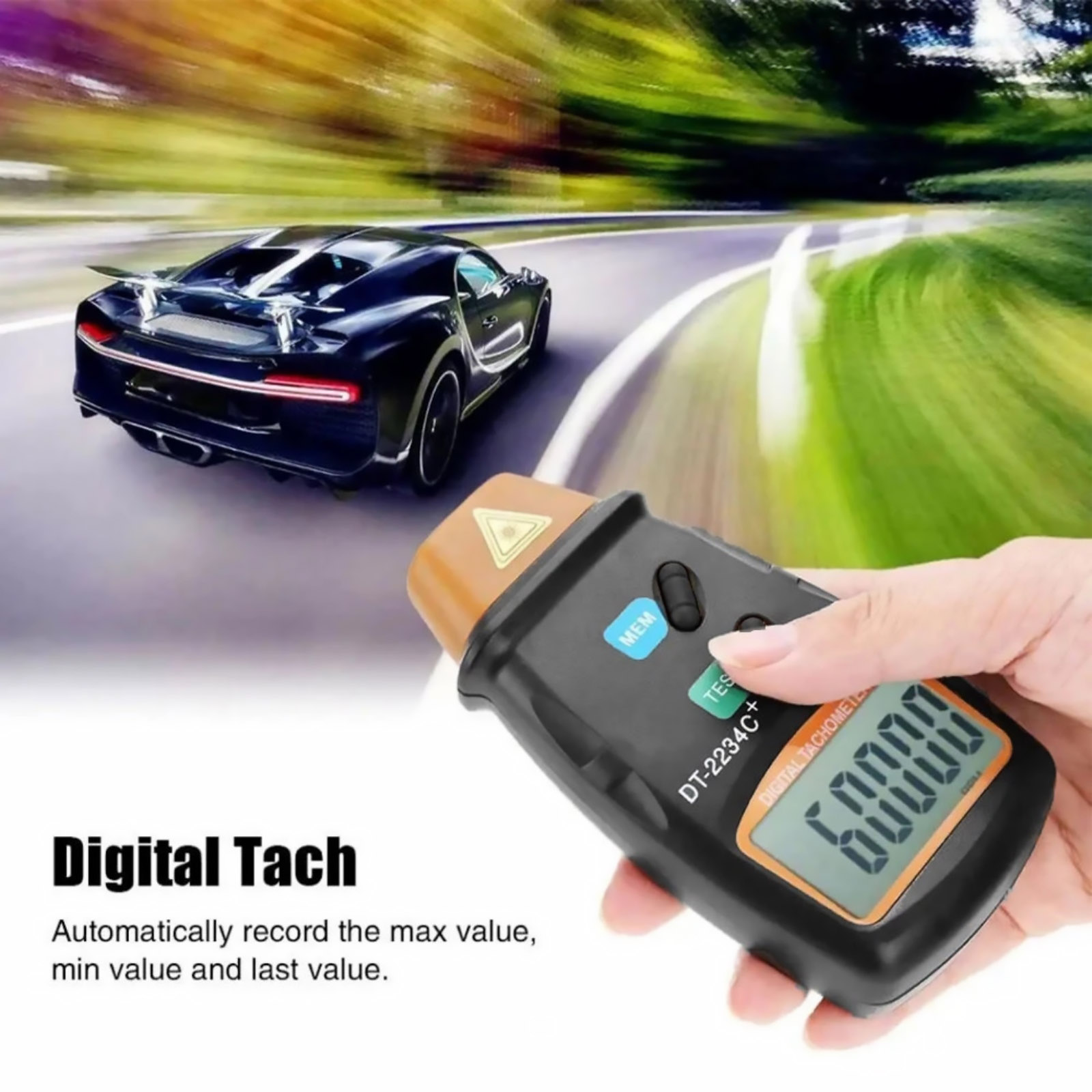 Tachometer Digital Laser Rpm - 디지털 레이저 타코미터 2.5-99999 RPM LCD가