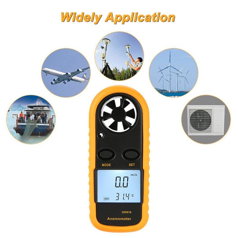 Anemometer Digital Wind Speed - 1pcs GM816 디지털 풍속계 풍속 미니