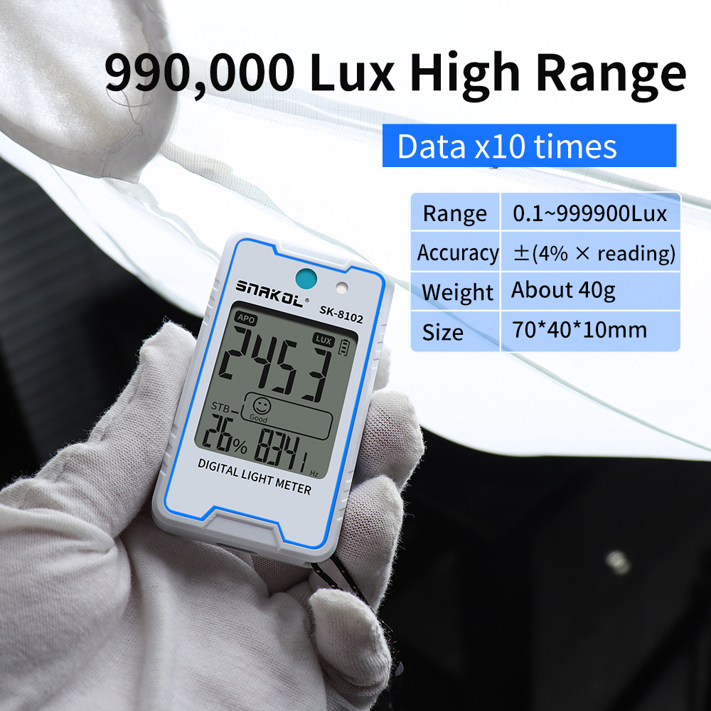 Lux Meter Digital Light - 스나콜 미니 럭스미터 디지털 조도계 999,900