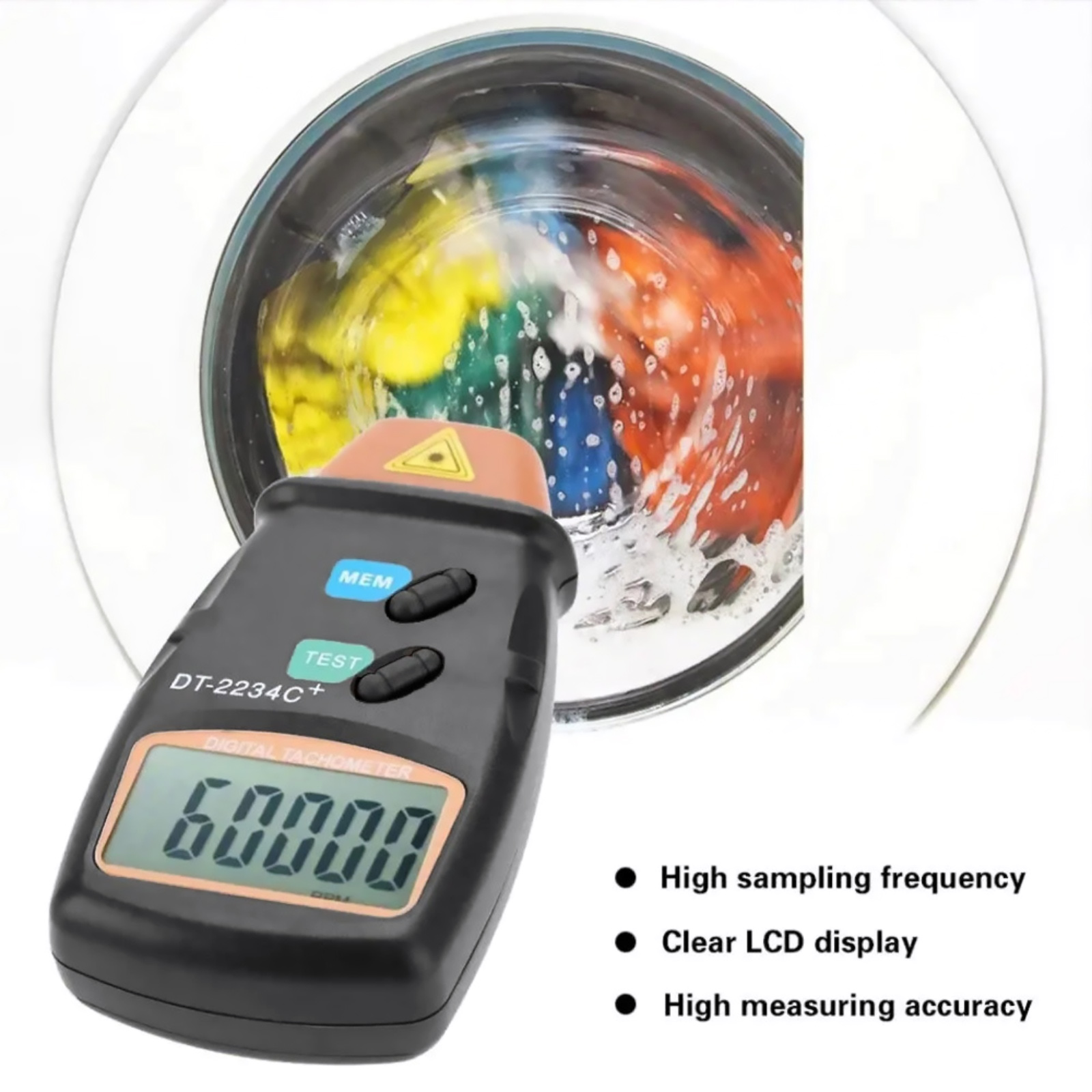 디지털 레이저 타코미터 2.5-99999 RPM LCD - Tachometer Digital Laser Rpm 리뷰 및 가격