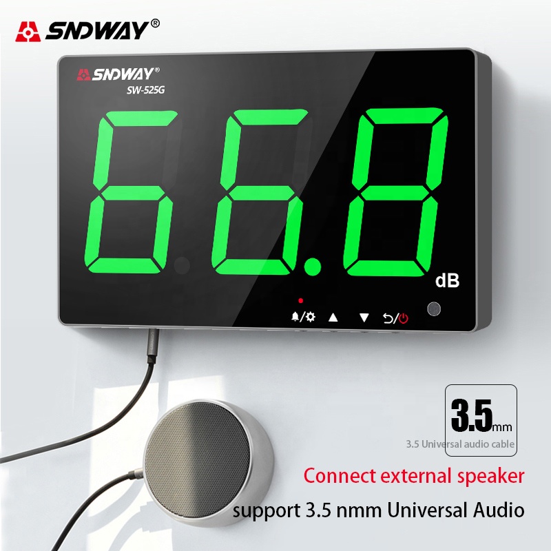SNDWAY SW-525G 벽걸이형 소음 측정기 30- - Sound Level Meter Db 30-130 리뷰 및 가격