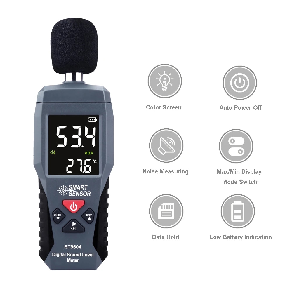 스마트 센서 디지털 사운드 레벨 미터 30-130 DB - Sound Level Meter Db 30-130 리뷰 및 가격