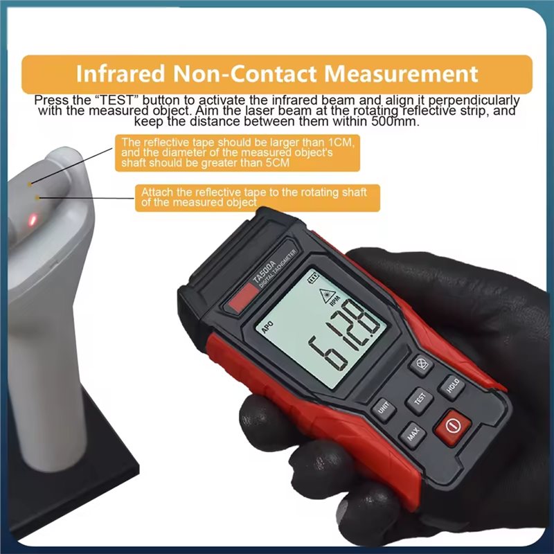 ABKP-디지털 레이저 타코미터 TA500 모터 속도  - Tachometer Digital Laser Rpm 리뷰 및 가격