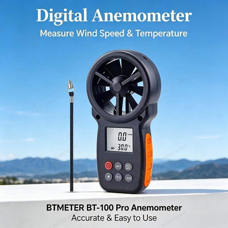 BT-100 디지털 풍속계, 백라이트 LCD로 풍속,  - Anemometer Digital Wind Speed 리뷰 및 가격