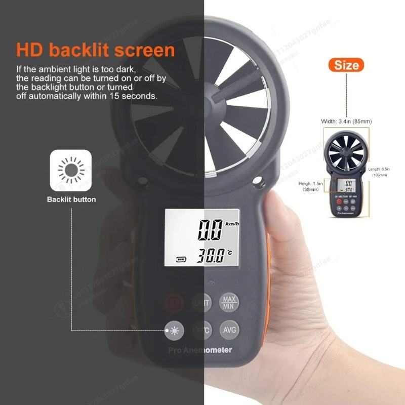 BT-100 디지털 풍속계, 백라이트 LCD로 풍속,  - Anemometer Digital Wind Speed 리뷰 및 가격