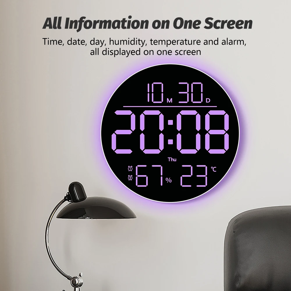 C5 LED 디지털 벽시계 조명 리모컨 포함 유선 LE - Lux Meter Digital Light 리뷰 및 가격