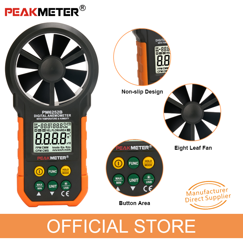 PEAKMETER PM6252B 디지털 풍속계, 고정밀 - Anemometer Digital Wind Speed 리뷰 및 가격
