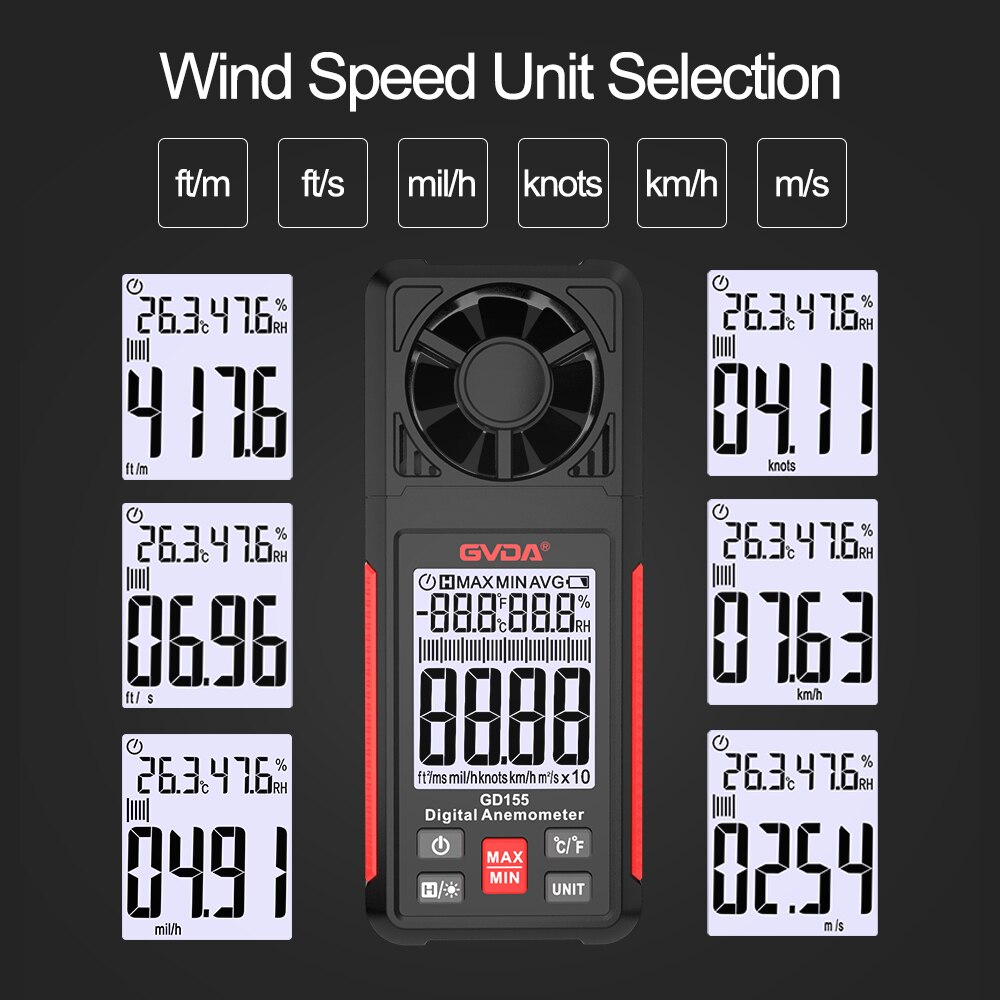 GVDA 디지털 풍속계, 휴대용 풍속 계량기, GD15 - Anemometer Digital Wind Speed 리뷰 및 가격