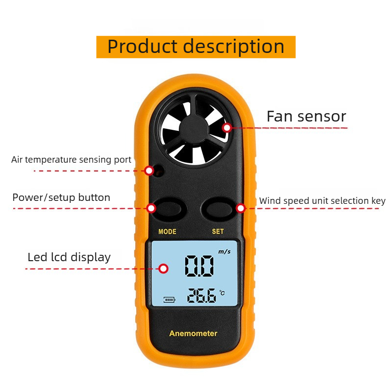 휴대용 스마트 풍속계, 공기 풍속계, 정확한 풍속 및  - Anemometer Digital Wind Speed 리뷰 및 가격