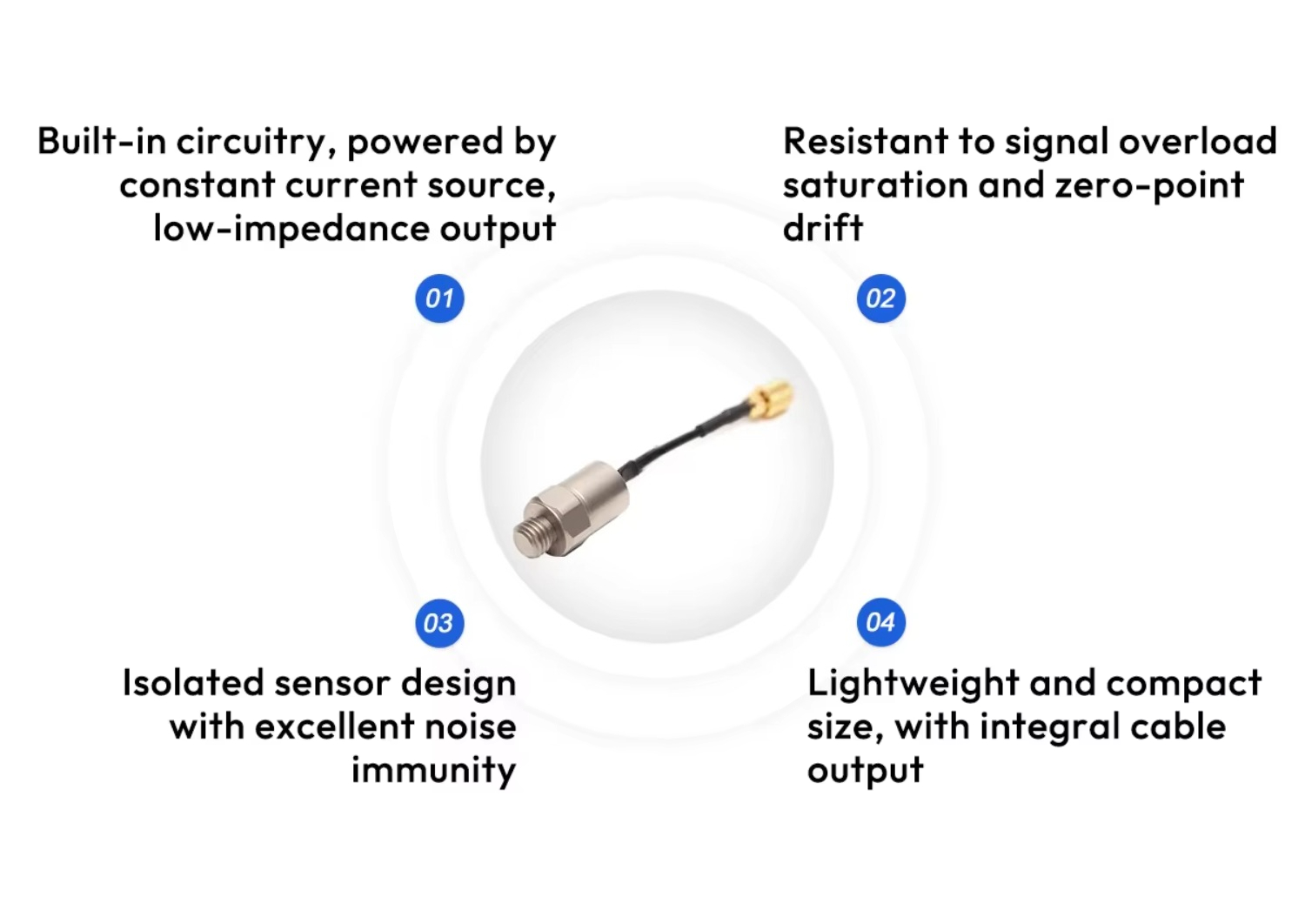 IEPE 충격 가속도계 100000g 범위 18-30V - Vibration Sensor Accelerometer Industrial 리뷰 및 가격