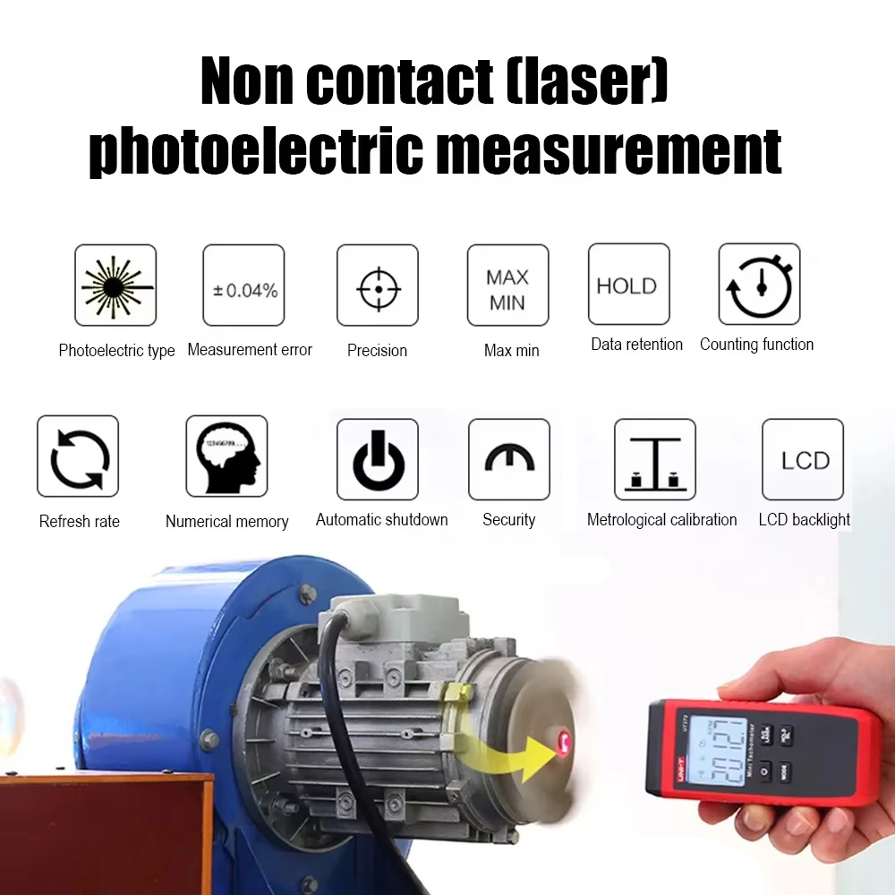 UNI-T 미니 디지털 레이저 타코미터 UT373 비접 - Tachometer Digital Laser Rpm 리뷰 및 가격